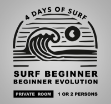 Imagem de 4 DIAS SURF INICIADO OU INICIADO EVOLUÇÃO - QUARTO PRIVADO